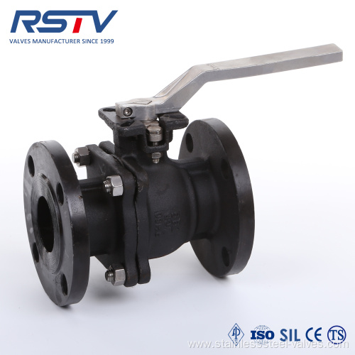 Carbon Steel Flanged Ball Valve with Direct Mounting Pad